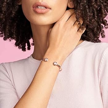 Amazon.co.jp: PANDORA ローズオープンロゴバングル、クリア